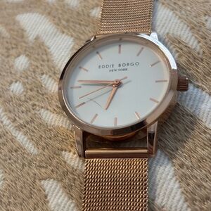 Eddie Borgo Rose Gold Mesh Timepiece